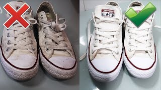 LIMPIAR CONVERSE BLANCAS - YouTube