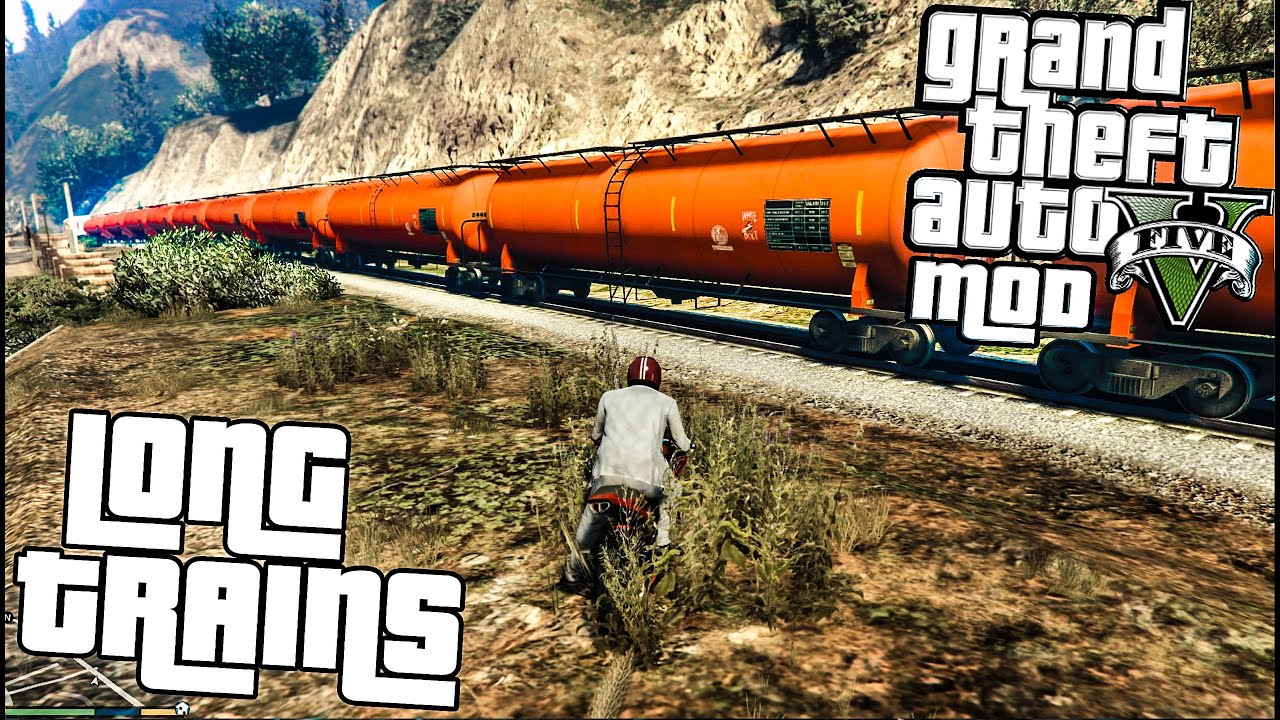 Gta 5 Pc: Long Trains Mod (Grand Theft Auto V) - Youtube