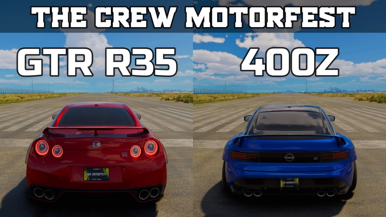 Z34 Vs R35 The Crew Motorfest - Nissan GTR R35 vs Nissan Z - Drag Race - YouTube