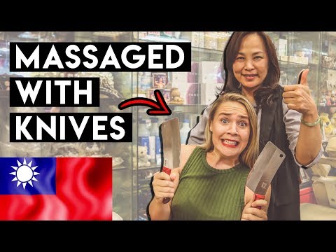 CRAZY KNIFE MASSAGE in Taipei || Taiwan