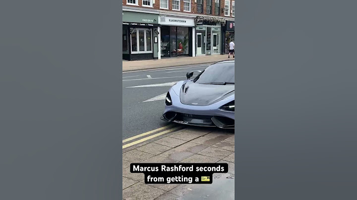 Marcus Rashford seconds from getting a parking ticket. He probably earns that in 10 seconds.