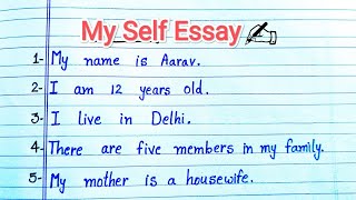 10 Lines on My Self //about my Self Essay // Short essay on My Self in english