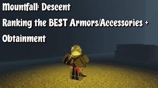 Mountfall: Descent - Ranking the BEST Armors/Accessories and how to OBTAIN them