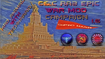 C&C Red Alert 3 Epic War Mod 1.6 CO-OP Empire Missions 3 Odessa  {Real 4k}