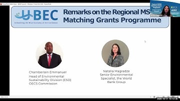 OECS Matching Grant Programme - Window 1 Launch Webinar
