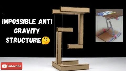 Impossible Anti Gravity Structure Science Project at Home | Impossible Floating Table Build.