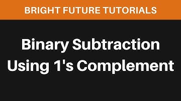 Binary Subtraction Using 1