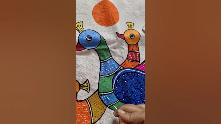 Tote bag design 😍 #artwork #vairalshort #art #artist #acrylicpainting #shorts  #youtubeshorts