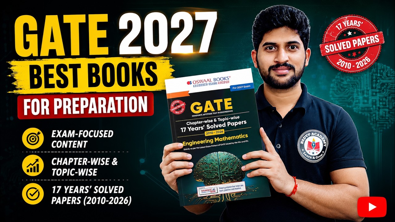Best Books for GATE 2027 Preparation | Top Recommended Books - YouTube