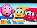 Five Little Buses Jumping On The Road | All Babies Channel | 3D Nursery Rhymes For Kids