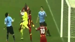World Cup 2010  Luis Suarez Dramatic Handball
