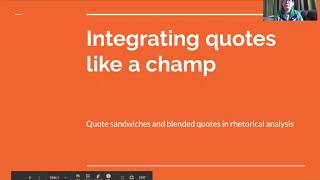 Quote blending lesson