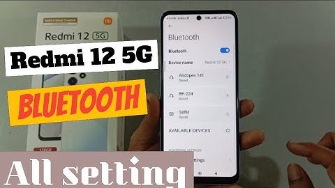 redmi 12 5G Bluetooth all setting #redmi125g @techieworld77