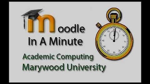 Moodle in a Minute - Importing Material From Another Course