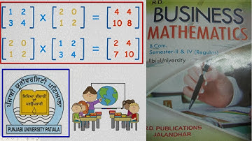 Multiplication of matrices Class -4 | By Free Ki Pathshala | Business Mathematics