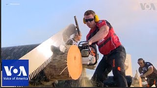 Canada's Stirling Hart wins the world’s toughest logger sports competition