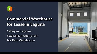 Commercial Warehouse for Lease in Laguna
