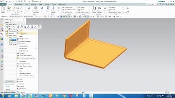Remastering of sheet metal IGES,STEP file into parametric model  using NX UG (unigraphics)