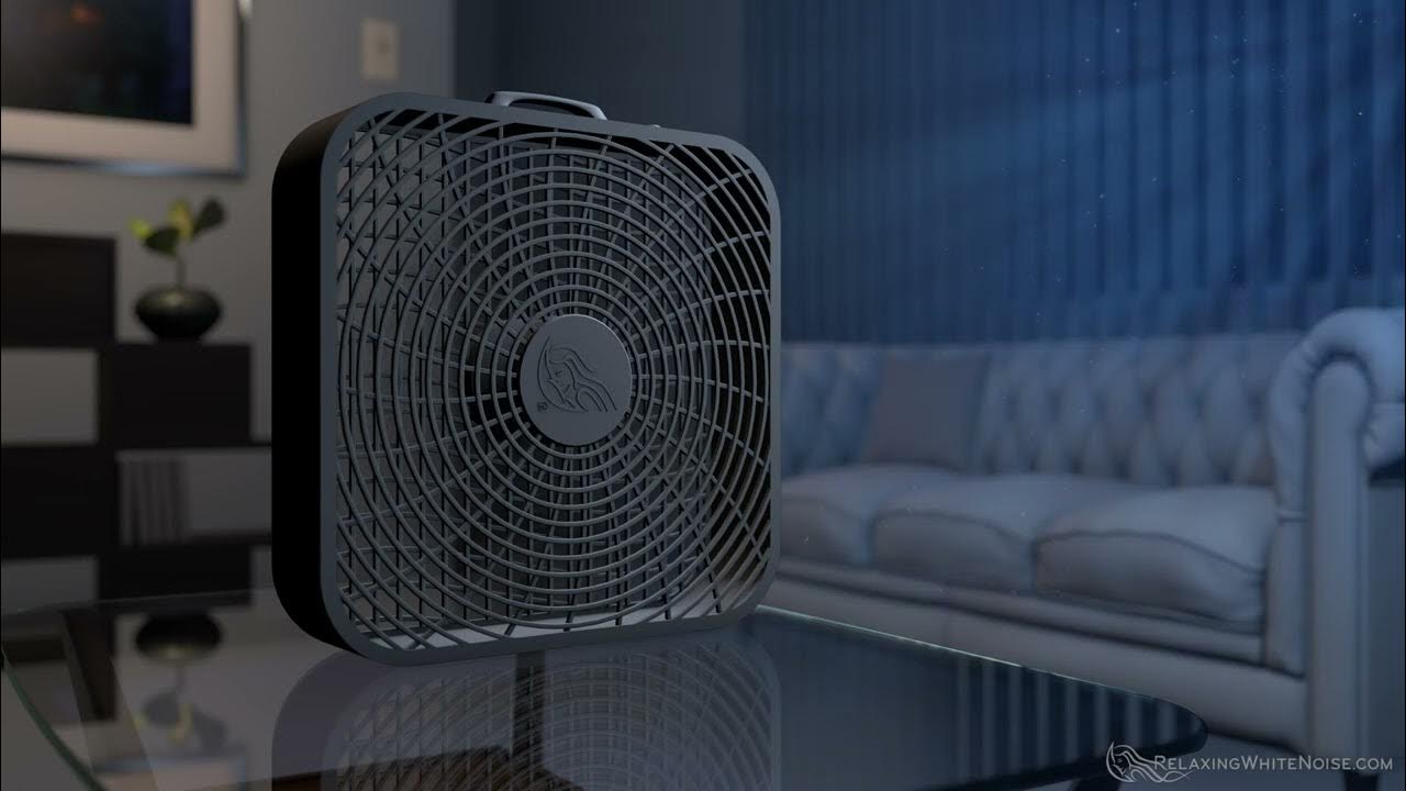 Box Fan and Rain on a Tin Roof Sounds for Sleeping, 10 hours of Fan