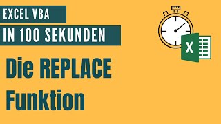 Zeichen ersetzen mit der Replace Funktion [Alle Excel VBA Befehle]