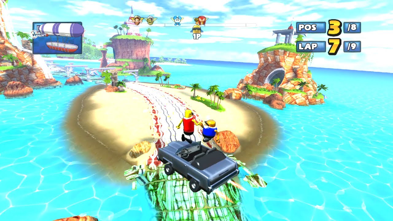 BONANZA BROS Ocean Ruin 9 Laps Expert (Request) Sonic & Sega All-Stars Racing