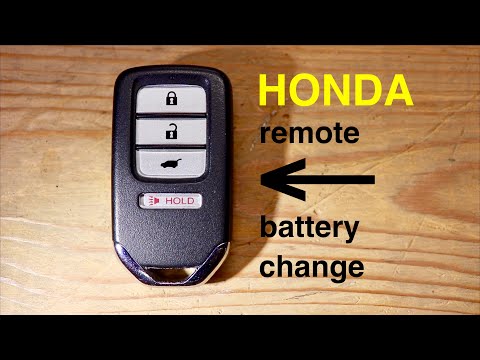 How to ● Honda Key Fob Remote Keyless Battery Change/Replace