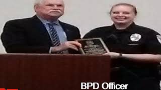 BPD Officer Allyssa McDaniel was recognized
