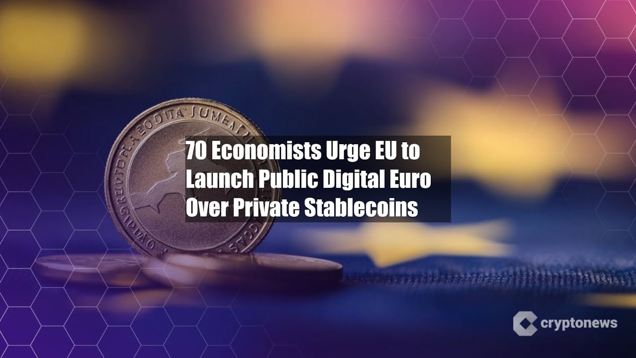 70 Economists Urge EU to Launch Public Digital Euro Over Private - YouTube