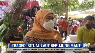 Khofifah Ucapkan Belasungkawa untuk Korban Ritual Maut di Pantai Payangan Jember