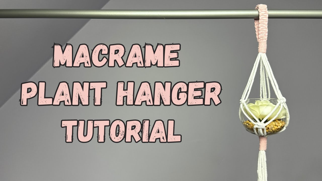 Create a Macreme Plant Hanger - A Workshop for Junior League of