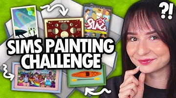 Every room is a RANDOM PAINTING in The Sims 4