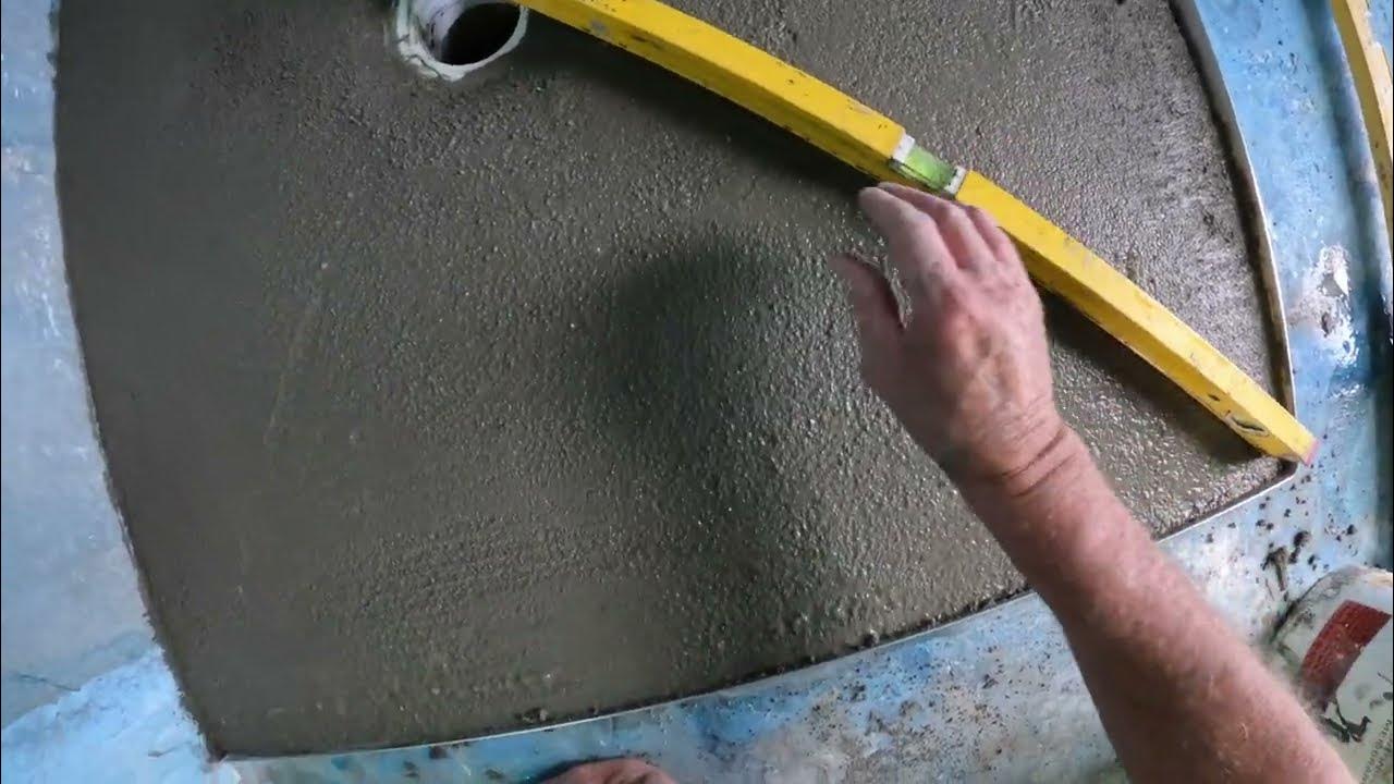 The Finished Mud Shower Base Chriso Explains YouTube