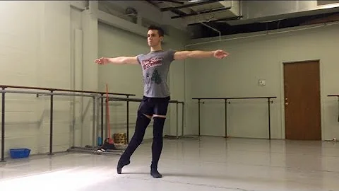 Jorge barani , Tour  la seconde and pirouette after ballet class