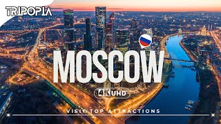 Russia Moscow City Tour 4K: All Top Places to Visit in Moscow Russia
