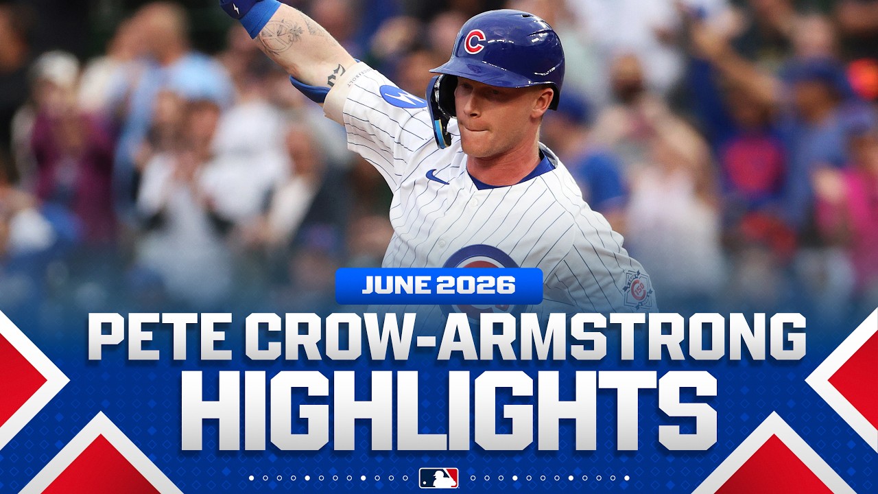 Pete Crow-Armstrong DOMINATED in June to win NL Player of the Month! 😤🔥 (1.249 OPS with 11 HOMERS!)