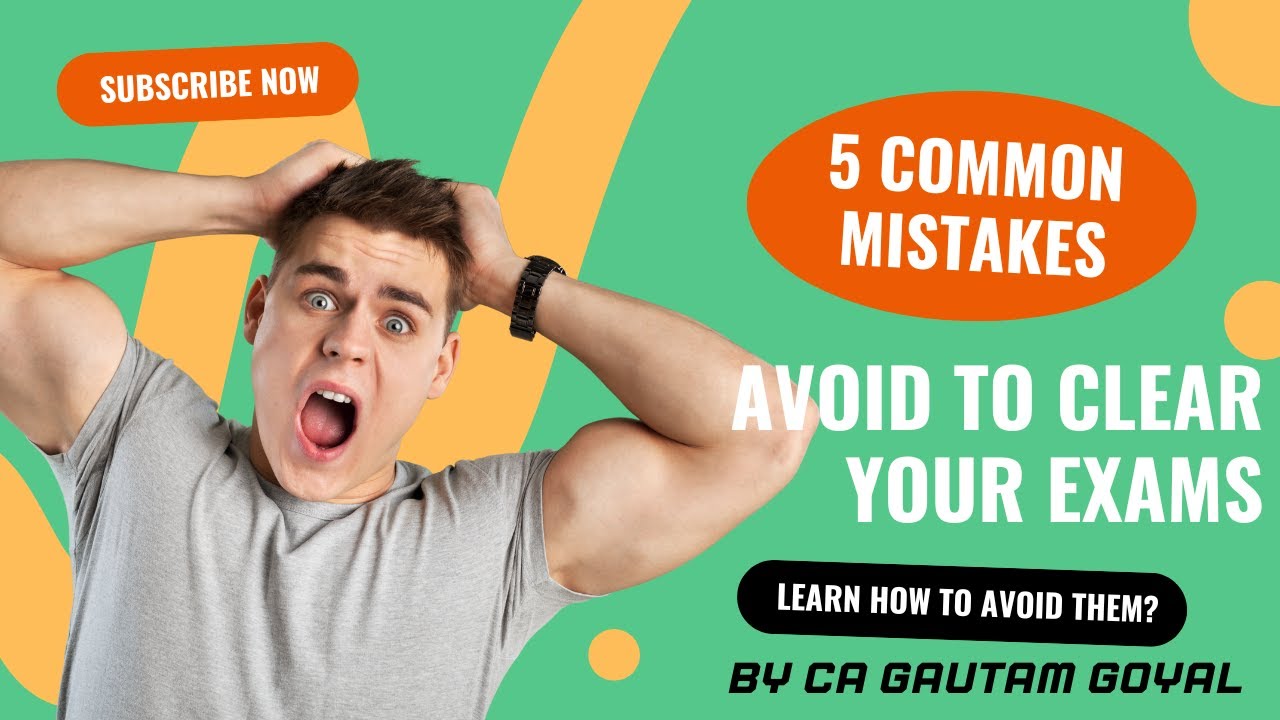 | Avoid 5 common mistakes to Clear your exams | - YouTube