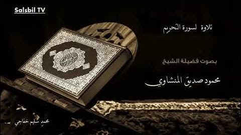 التحريم 🌷⁦🌤️⁩|| الشيخ محمود صديق المنشاوى 😍 ||نوادر التلاوات جودة عالية وصوت نقي 💚 💙 HD