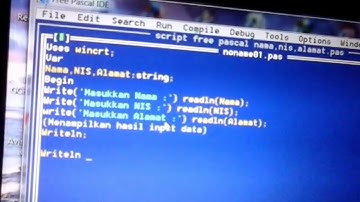 Cara Membuat Program Biodata dengan Free Pascal