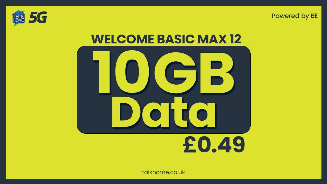 Get 10GB data for just £0.49 - Exclusive SIM-only deal - Talk Home Mobile