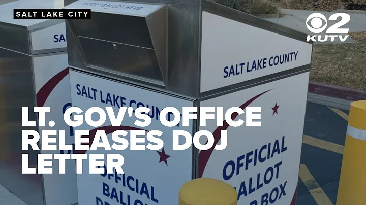 Lt. Gov.'s Office releases DOJ letter requesting voter information, Utah response