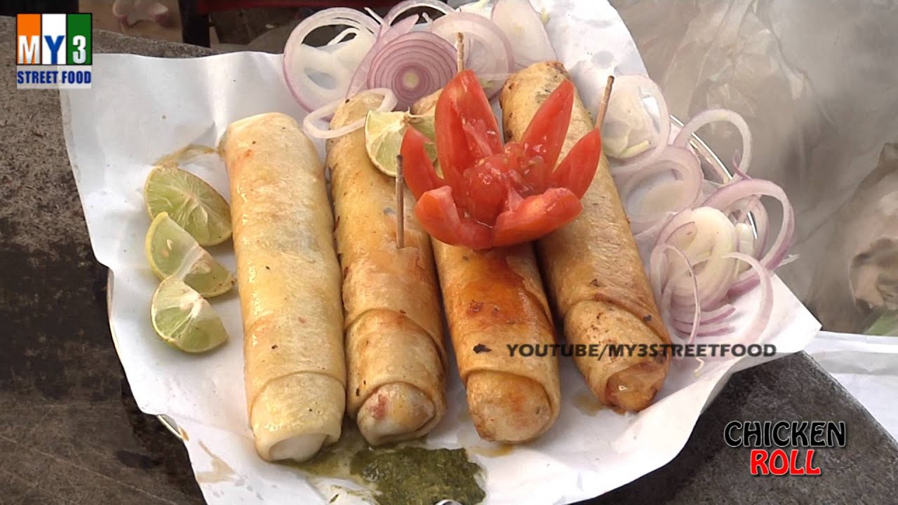 CHICKEN ROLL | GOA STREET FOOD | INDIAN STREET FOOD street food