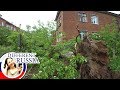 Strong Hurricane in Moscow on May 29, 2017. A lot of damage. I try to save my car