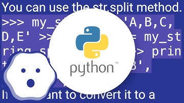 How to convert comma-delimited string to list in Python?
