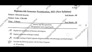 Jharkhand Diploma 6th Semester Internet of things | PYQ | 2021| CSE| #questionpaper #6thsemester