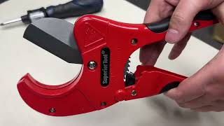 Blade Replacement Tutorial on Ratcheting PVC Cutter - Model 37116