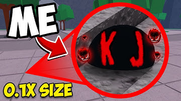 I Used EVERY MOVE at 0.1x Size in The Strongest Battlegrounds...