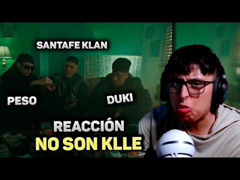 REACCIÓN A SANTA FE KLAN, DUKI, PESO PLUMA - NO SON KLLE (Video Oficial) | SebasDC