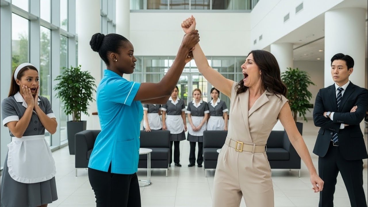 She Humiliated the Staff Daily. The New Maid Finally Fought Back—Unaware He Was Standing Behind Her