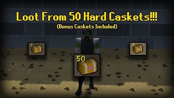 OSRS | Loot From 50 HARD Clue Scrolls!!! (With Bonus Caskets)