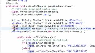 Android Application Development   33   Creating a Method
